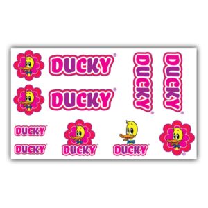 No Label | Fiets frame stickerset Ducky roze