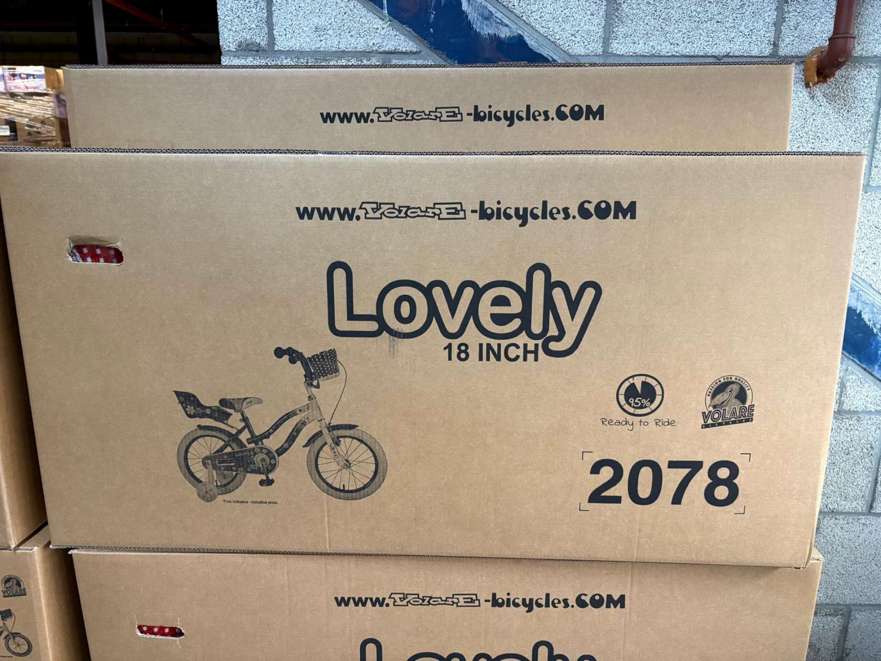 Volare | Meisjes Kinderfiets Lovely, 18 inch, Rood - Afbeelding 12