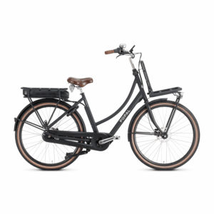 Popal | Electrische Dames Transportfiets Daily Dutch Prestige-E 28 Inch 47 cm 7V Hydraulische schijfrem Matzwart