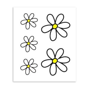 No Label | Stickerset gewone margriet M