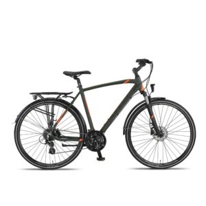 Altec | Heren Stad & Toerfiets Legarda, 28 Inch, 56 cm, 24V, Hydraulische schijfrem, Kaki