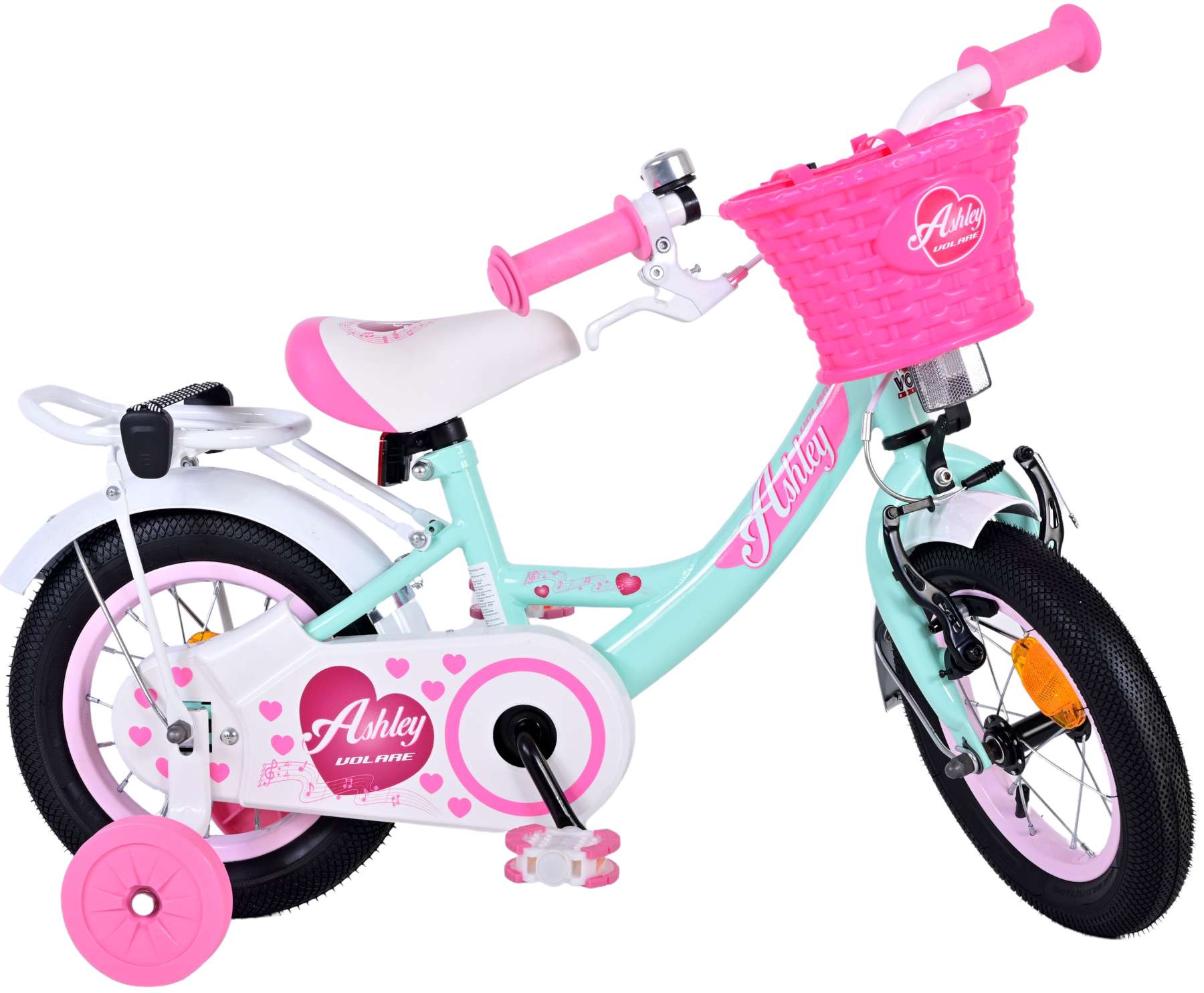 Volare | Meisjes Kinderfiets Ashley, 12 inch, Groen - Afbeelding 2