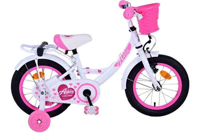 Volare | Meisjes Kinderfiets Ashley, 14 inch, Wit