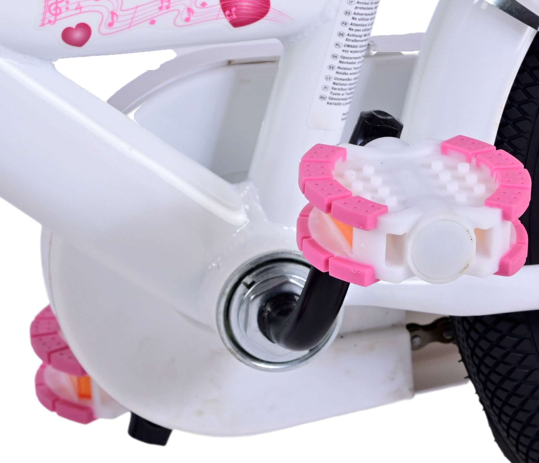 Volare | Meisjes Kinderfiets Ashley, 14 inch, Wit - Afbeelding 10
