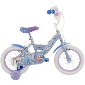 Disney | Meisjes Kinderfiets Frozen 2, 14 inch, Blauw/Paars, Twee handremmen