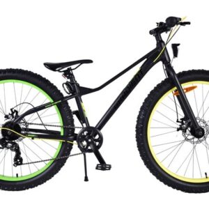 Volare | Jongens Kinderfiets Gradient, 26 inch, Zwart Geel Groen, 7 versnellingen