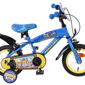 Nickelodeon | Jongens Kinderfiets Rubble & Crew (Paw Patrol), 12 inch, Blauw, Twee handremmen