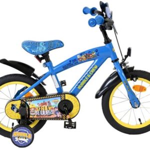 Nickelodeon | Jongens Kinderfiets Rubble & Crew (Paw Patrol), 14 inch, Blauw
