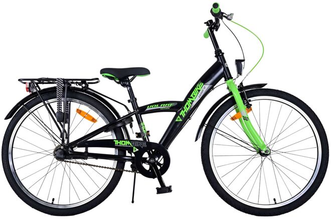 Volare | Jongens Kinderfiets Thombike, 24 inch, Groen Zwart, Nexus 3