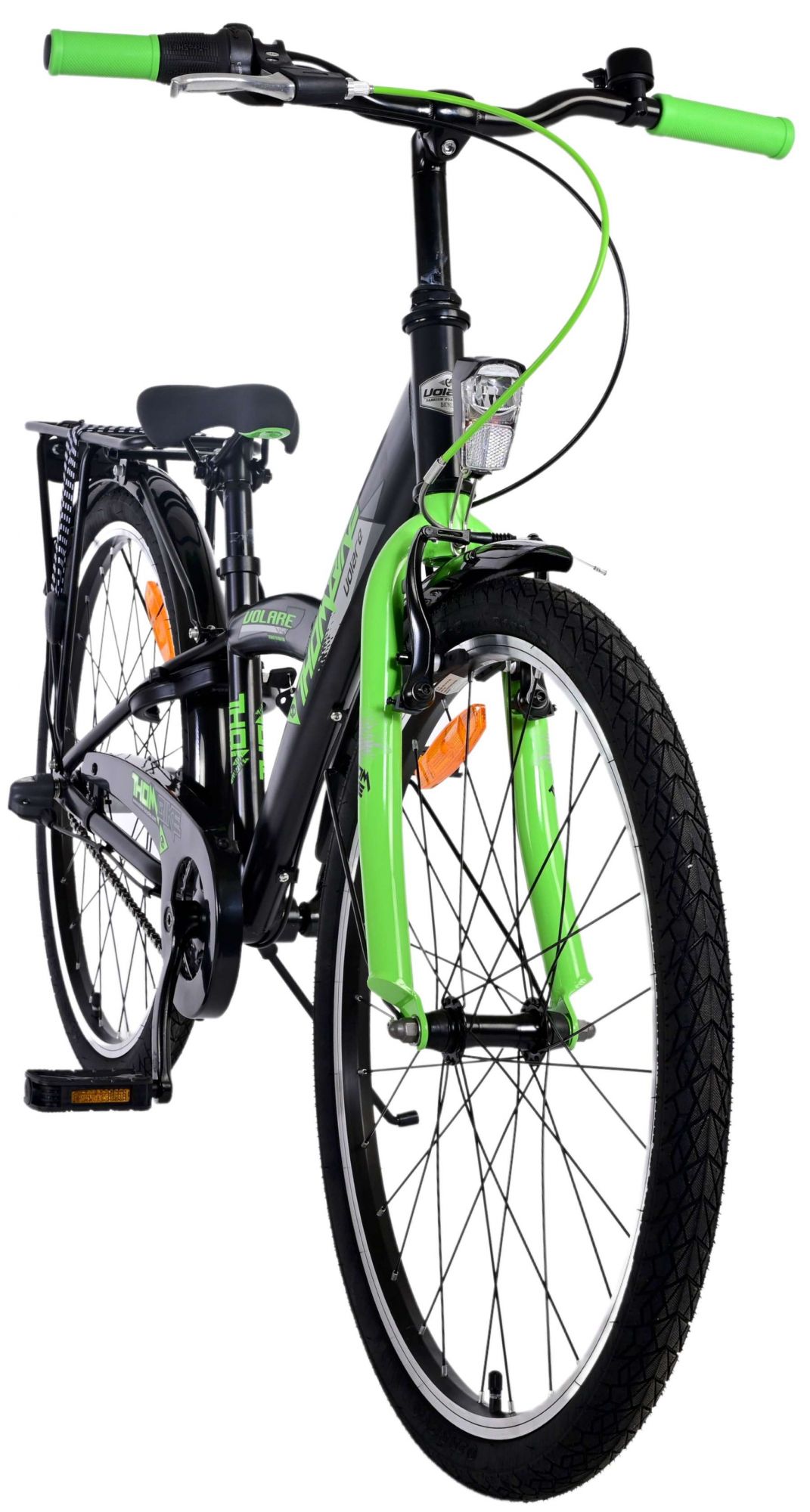 Volare | Jongens Kinderfiets Thombike, 24 inch, Groen Zwart, Nexus 3 - Afbeelding 6