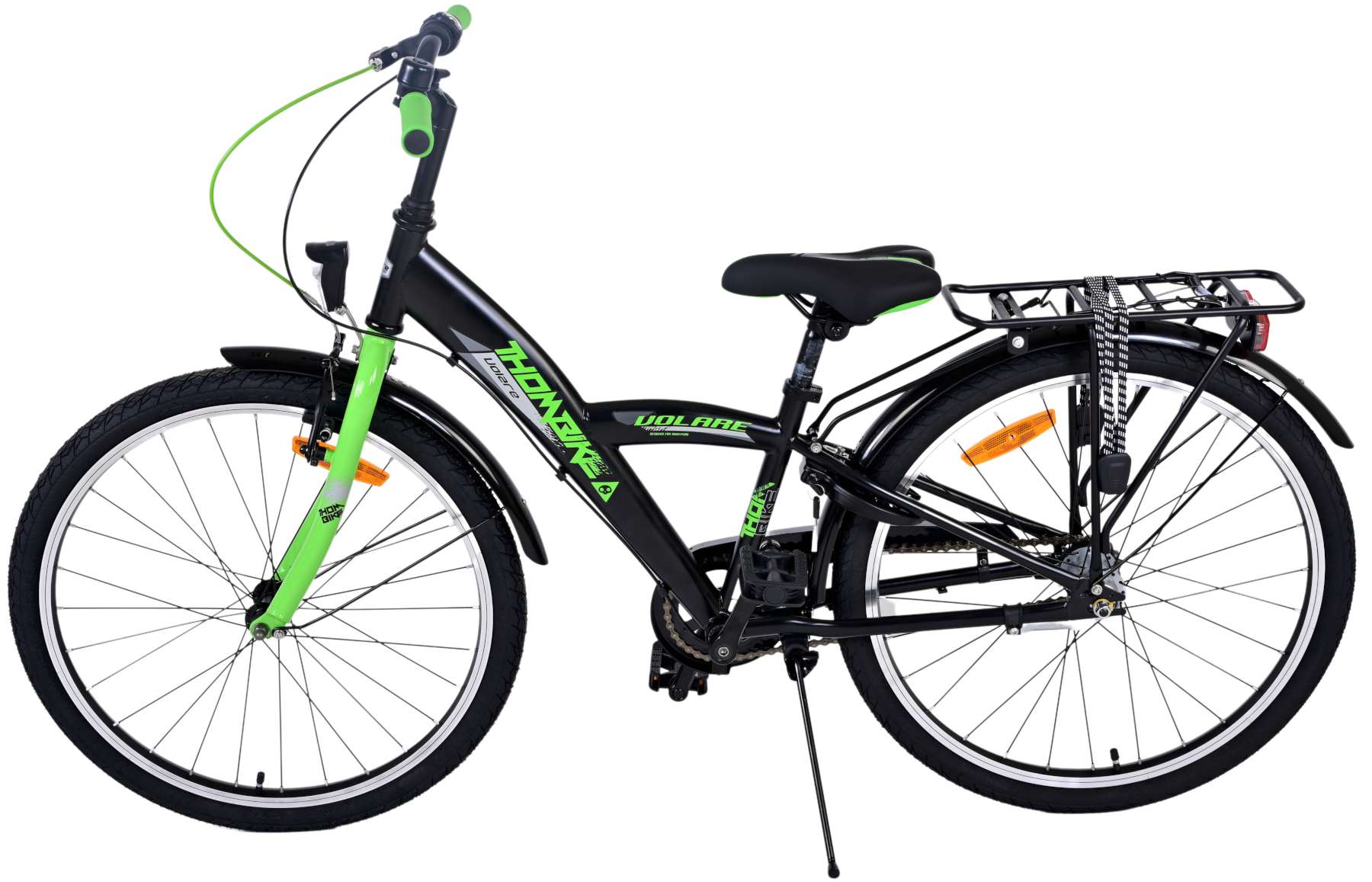 Volare | Jongens Kinderfiets Thombike, 24 inch, Groen Zwart, Nexus 3 - Afbeelding 8