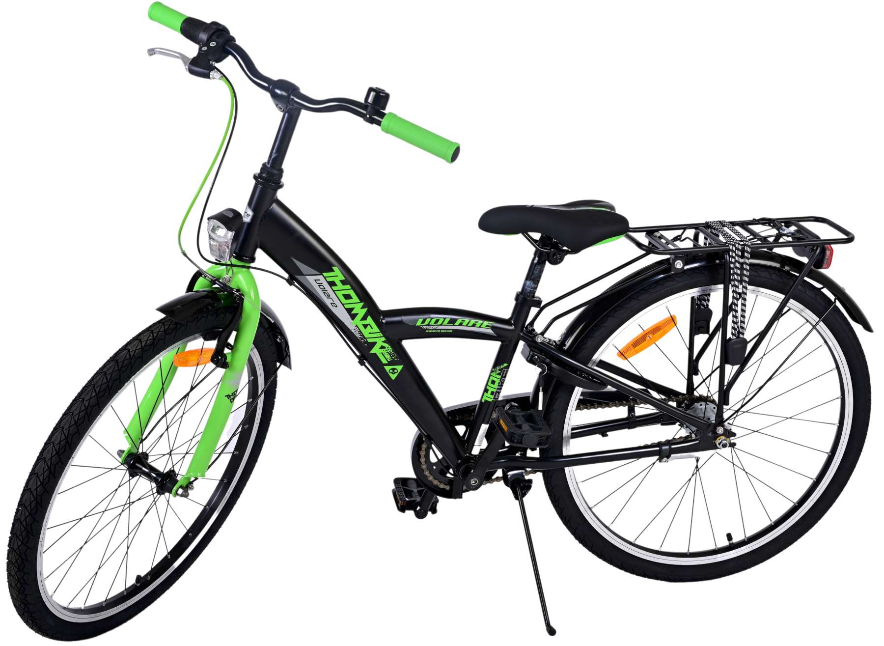 Volare | Jongens Kinderfiets Thombike, 24 inch, Groen Zwart, Nexus 3 - Afbeelding 9