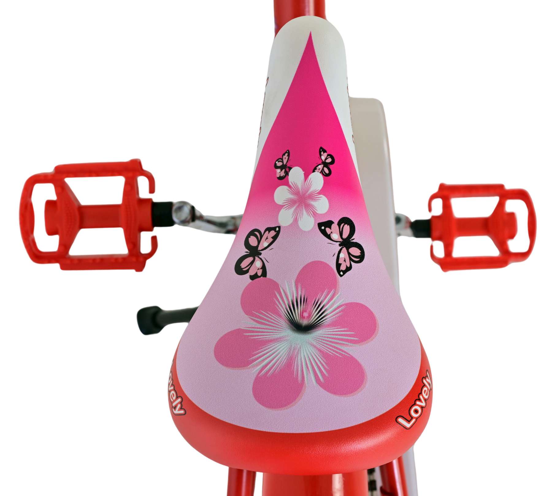 Volare | Meisjes Kinderfiets Lovely, 18 inch, Rood - Afbeelding 3