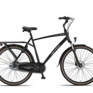 Altec | Heren Stadsfiets Omega 28 Inch 55 cm 7V Hydraulische schijfrem Matzwart