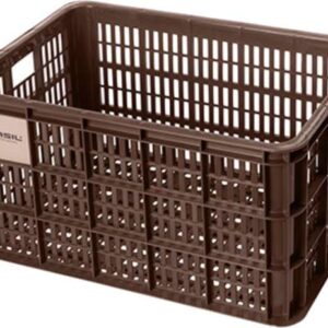 Basil | Fietskrat gerecycled L 40 liter bruin - 21163