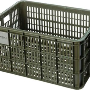 Basil | Fietskrat gerecycled L 40 liter groen - 21160