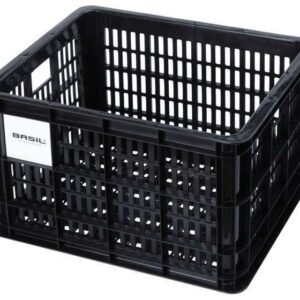 Basil | Fietskrat gerecycled M 29,5 liter zwart - 21134