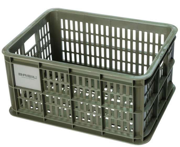 Basil | Fietskrat gerecycled S 17,5 liter groen - 21112
