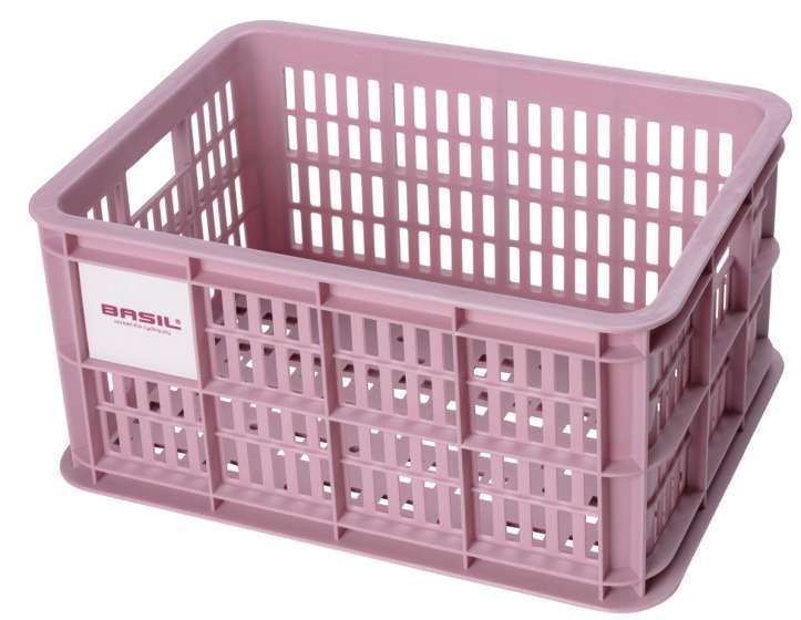 Basil | Fietskrat gerecycled S 17,5 liter roze - 21116