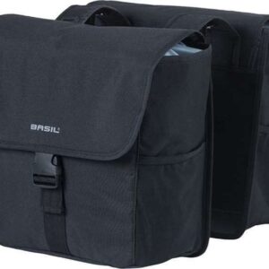 Basil | Dubbele fietstas Go 32 liter zwart – 17654