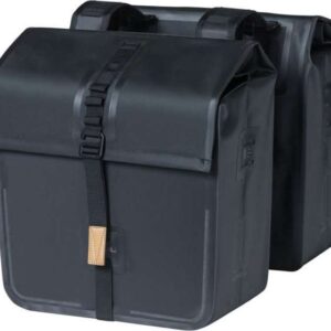 Basil | Dubbele fietstas Urban Dry 50 liter zwart - 17659
