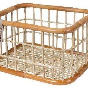 Basil | Fietsmand Green Life 30 liter rotan naturel/bruin