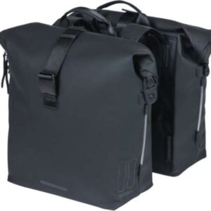 Basil | Dubbele fietstas SoHo Nordlicht 41 liter zwart – 18076