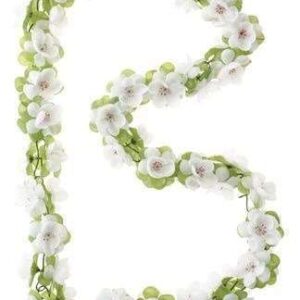 Basil | Bloemenstreng Flower Garland 120 cm wit