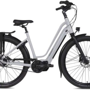 BSP | Elektrische Damesfiets Musa S 28 Inch 52 cm 8V Hydraulische schijfrem Lichtgrijs