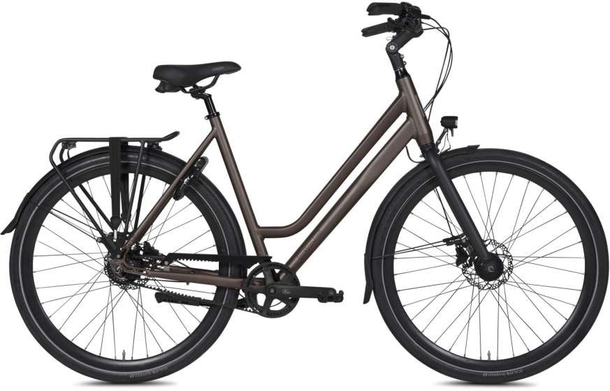 BSP | Dames Stadsfiets Voyager Belt 28 Inch 52 cm 8V Hydraulische schijfrem Donkerbruin