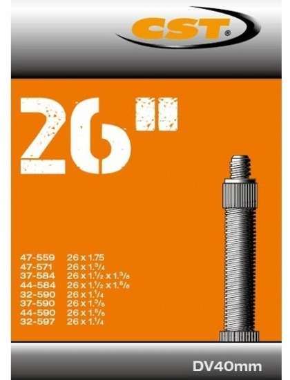 CST | Binnenband 26 x 1 1/4-1.75 (47/32-559/597) DV 40 mm