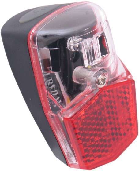 Edge | Spatbordachterlicht Sprint 1 led Rood/zwart