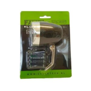 FALKX | Koplamp 60 mm batterijen led zwart