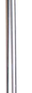 Humpert | Zadelpen Vast 26 x 350 mm Aluminium Zilver