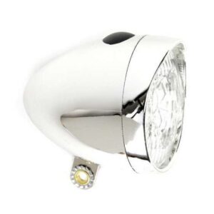 Ikzi Light | Koplamp retro led batterijen zilver