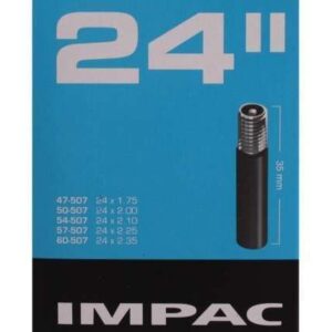 Impac | Binnenband (by Schwalbe) AV24 24x1.5/2.35 ETRTO 40/60-507 , Ventiel: auto/schrader 35mm