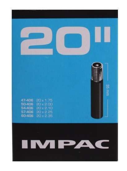 Impac | Binnenband (by Schwalbe) AV20 20x1.75 ETRTO 40/60-406 Ventiel: auto schraderventiel 35mm
