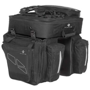 M-Wave | Dubbele fietstas Amsterdam Triple 96 liter zwart