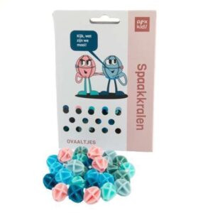 Pexkids | spaakkralen ovaal multicolor 30 stuks