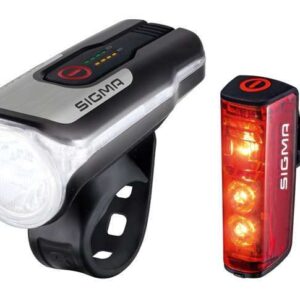 Sigma | Verlichtingsset Blaze & Aura 80 LED USB-oplaadbaar