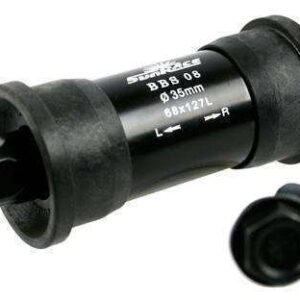 SunRace | Trapas BBS08 127/35mm Spieloos Zwart