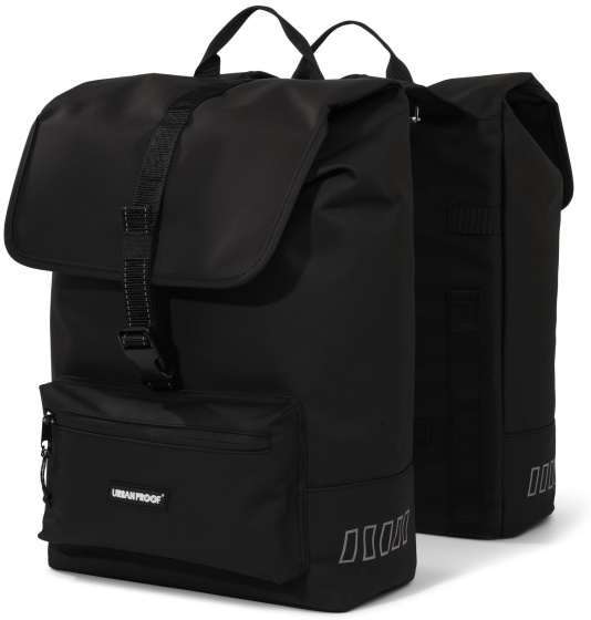 Urban Proof | Cargo Gerecyclede Dubbele Fietstas 38 Liter Zwart