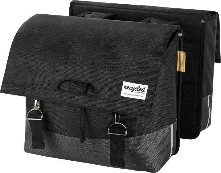 Urban Proof | Dubbele Fietstas Gerecycled Pet 40 liter Black