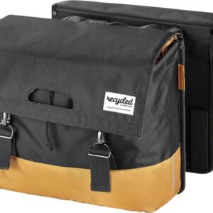 Urban Proof | Dubbele Fietstas Gerecycled Pet 40 liter Golden Yellow