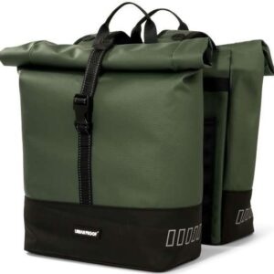 Urban Proof | Rolltop Gerecyclede Dubbele Fietstas 38 Liter Groen