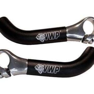 VWP-Louis Verwimp | Bar ends gebogen aluminium 15 cm zwart